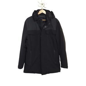 TUMI Mens Hooded Parka Jacket Coat Detachable Hood Sz M